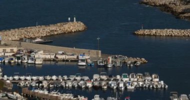 Les Goudes, Marsilya, 8. Bölge, Bouches-du-Rhone, Fransa. Marsilya 'nın geleneksel Les Goudes semti.