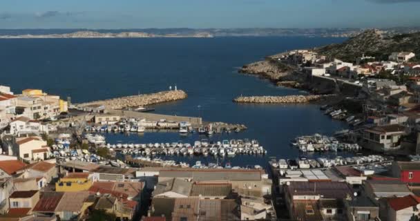 Les Goudes Marseille Obvod Bouches Rhone Francie Tradiční Okres Les — Stock video