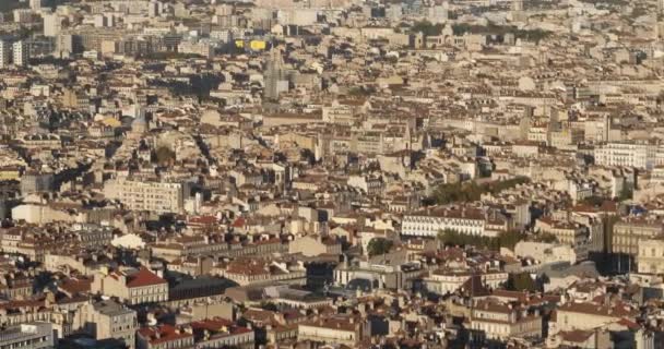 Marseille Bouches Rhone Frankrijk Uitzicht Marseille Haven Van Vieux — Stockvideo