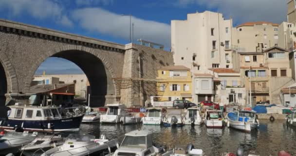 Vallon Des Auffes Distrito Marsella Bouches Rhone Francia — Vídeos de Stock