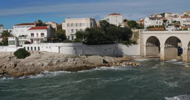 Vallon Des Auffes Bölge Marsilya Bouches Rhne Fransa — Stok video