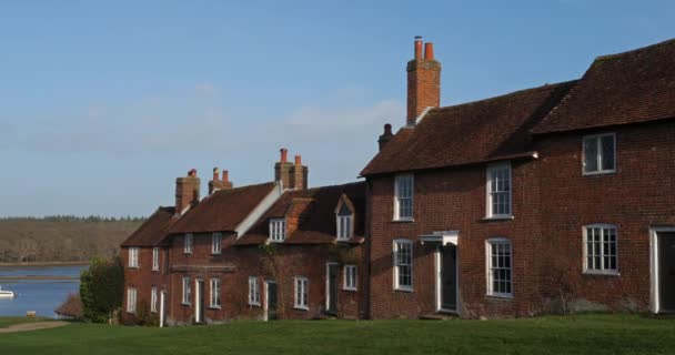 Bucklers Hard Beaulieu Hampshire England United Kingdom 在18世纪造船的新森林国家公园里 巴克勒 Bucklers — 图库视频影像