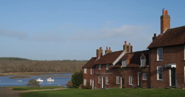 Bucklers Hard Beaulieu Hampshire Inglaterra Reino Unido Bucklers Hard Parque — Vídeo de stock