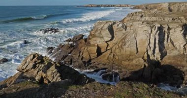 Cote Sauvage, Quiberon yarımadası, Morbihan, Brittany, Fransa
