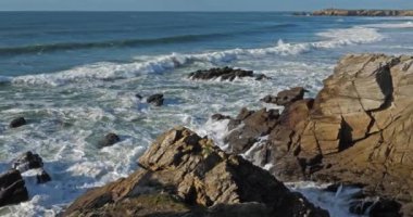 Cote Sauvage, Quiberon yarımadası, Morbihan, Brittany, Fransa