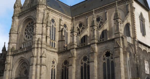 Rennes Ille Vilaine Bretaña Francia Catedral San Pedro — Vídeos de Stock