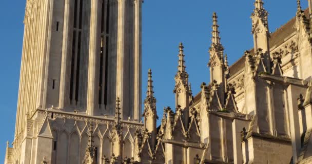 Caen Departamento Calvados Normandia França Igreja São Pedro Caen Normandia — Vídeo de Stock