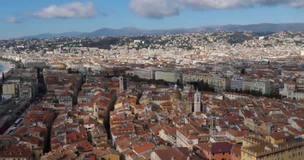 Nice Alpes Maritimes Department Provence Cote Azur França Promenade Des — Vídeo de Stock