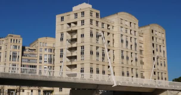 Antigone District New Building Arbre Blanc Architecect Sou Fujimoto Montpellier — Stock video