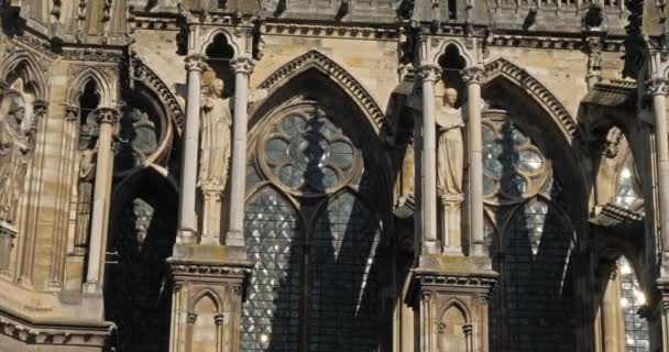 Catedral Notre Dame Reims Departamento Marne Región Grand Est Francia — Vídeos de Stock