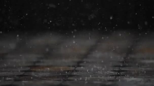 Pioggia Che Cade Durante Una Tempesta — Video Stock
