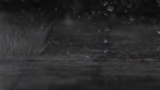 Pluie Tombant Pendant Une Tempête — Video