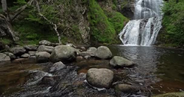 Mont Lozere Parque Nacional Cevennes França Quedas Água Runes Lozere — Vídeo de Stock