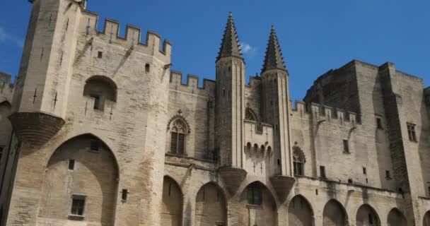 Popes Palace Avignon France — Stock Video