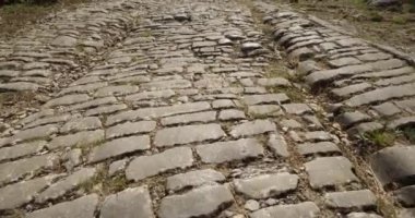 Roma karayolu Ambrussum, Villetelle, Occitanie, Fransa.