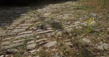 Roma karayolu Ambrussum, Villetelle, Occitanie, Fransa.