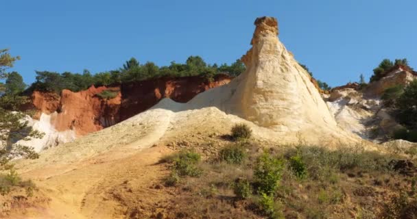 Den Franska Colorado Rustrel Vaucluse Provence Frankrike — Stockvideo