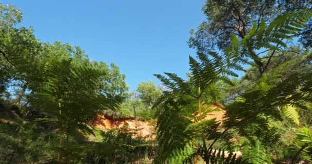 Das Französische Colorado Rustrel Vaucluse Provence Frankreich — Stockvideo