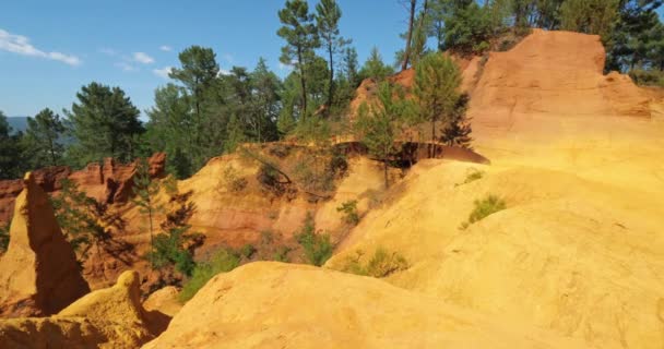 French Colorado Roussillon Vaucluse Provence France — Stock Video