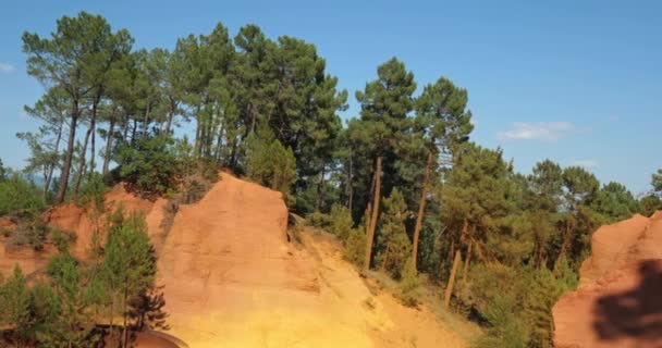 Fransız Colorado Roussillon Vaucluse Provence Fransa — Stok video