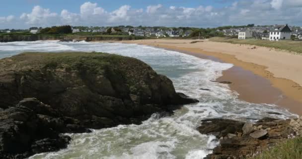 Pouldu Finistere Department Brittany France — Stock Video
