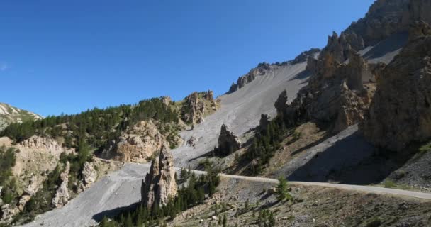 Passe Izoard Deserto Casse Gama Queyras Alpes Hautes França — Vídeo de Stock