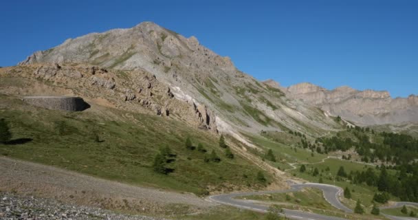 Izoard Pass Queyras Range Hautes Alpes Γαλλία — Αρχείο Βίντεο