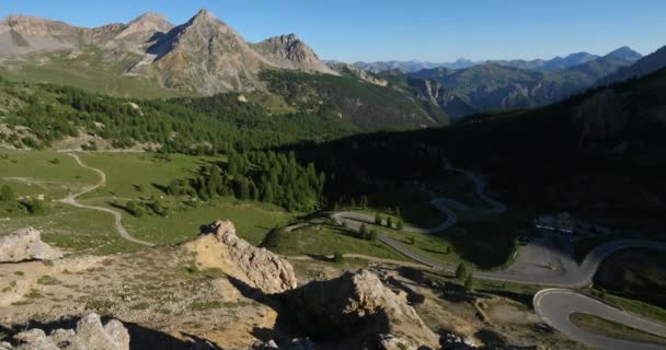 Izoard Pass Queyras Range Hautes Alpes Γαλλία — Αρχείο Βίντεο