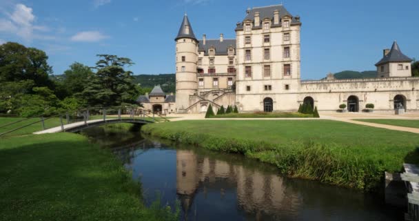 Das Schloss Von Vizille Departement Isere Frankreich — Stockvideo