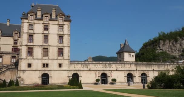 Castelo Vizille Departamento Isere França — Vídeo de Stock
