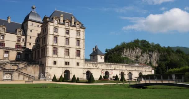 Castelo Vizille Departamento Isere França — Vídeo de Stock