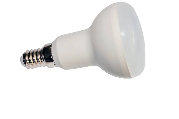 Elektrische Led Lampe Isoliert Auf Weißem Hintergrund — Stockfoto
