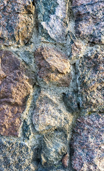 Broken Stone Wall Texture Background Outdoors Close — Stock Photo, Image