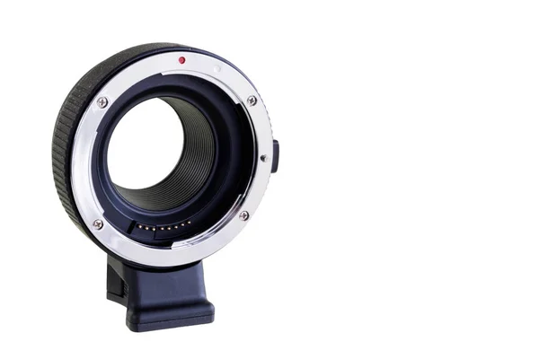 Adaptador Montura Auto Black Camera Lens Compatible Con Efm Aislado —  Fotos de Stock