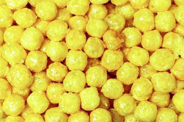 Sweet Cornballs Covered Syrup Top View — Stock Photo, Image