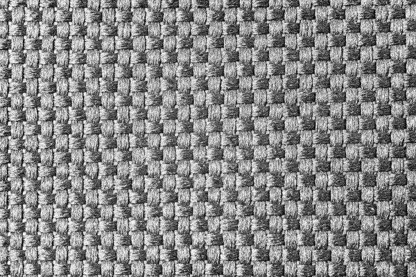 Black White Macro Rectangular Fabric Texture Background — Stock Photo, Image