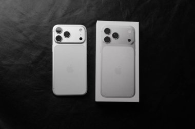 iPhone 17 Pro Max 28 Ekim 2025 'te Bangalore, Hindistan' da gümüş renkli çekim