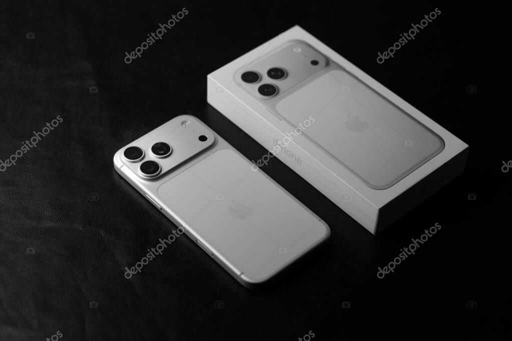 IPhone 17 Pro Max in silver colour shot in Bangalore, India, on October 28, 2025