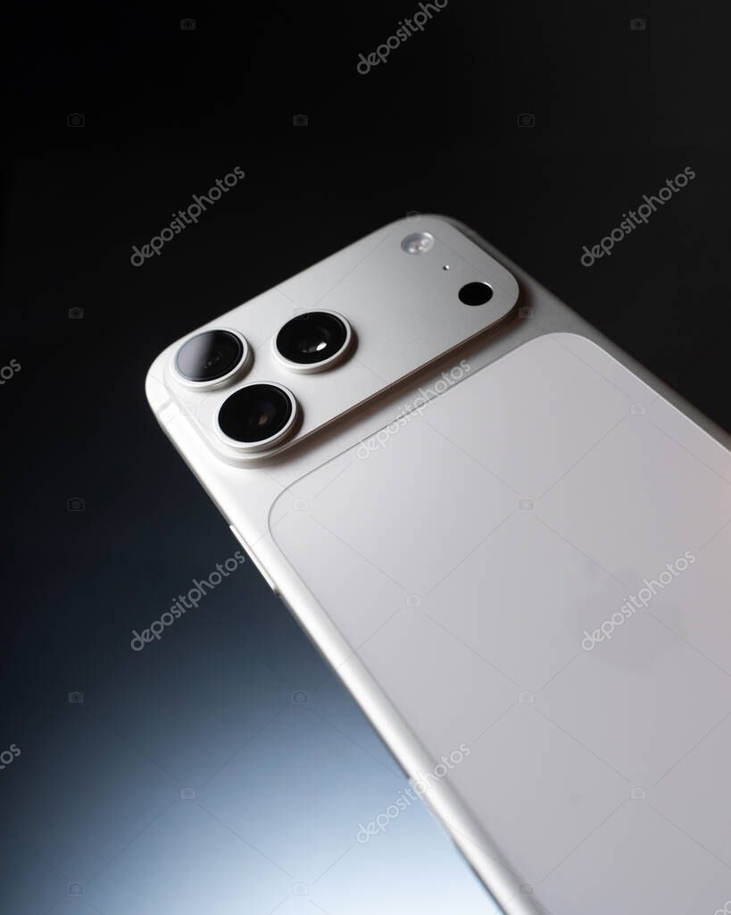 IPhone 17 Pro Max in silver colour shot in Bangalore, India, on October 28, 2025