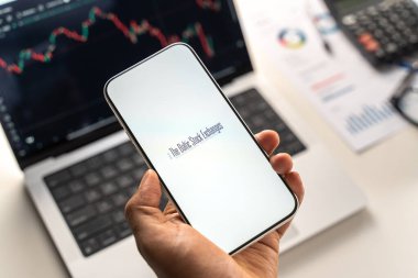 Baltık borsası logosu 12 Şubat 2026 'da Hindistan' ın Bangalore kentindeki bir akıllı telefonun ekranında sergilenmektedir.