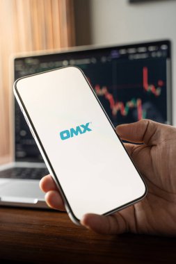 OMX logosu 12 Şubat 2026 'da Hindistan' ın Bangalore kentindeki bir akıllı telefon ekranında sergilenmektedir.