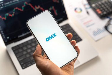 OMX logosu 12 Şubat 2026 'da Hindistan' ın Bangalore kentindeki bir akıllı telefon ekranında sergilenmektedir.