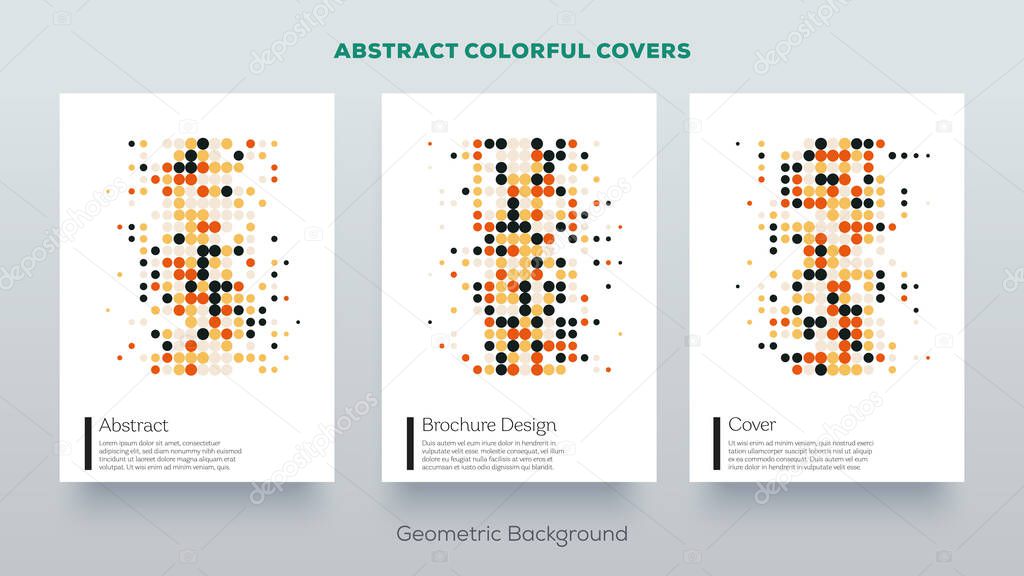 Geometric design covers. Minimal abstract pattern. Aesthetic art prints Minimalistic colorful frame designs.
