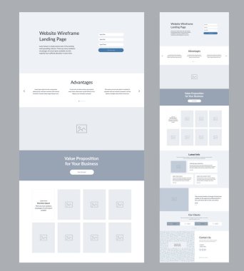 İniş sayfası. Web sitesinin karanlık seçeneği. İşiniz için iyi bir kablo düzenleme arayüzü tasarımı.