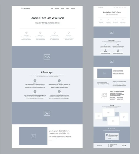 Modern ve uyarlanabilir web sitesi geliştirme şablonu. İniş sayfası kablosu.