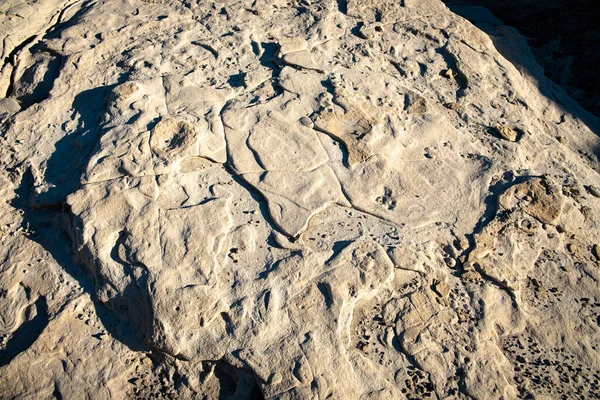 Nooks Crannies Salpican Las Superficies Rocosas Las Badlands Bisti Para — Foto de Stock