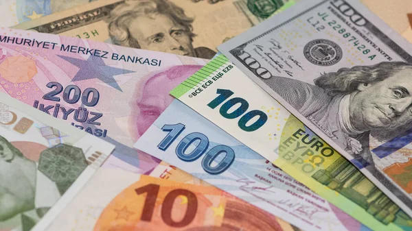 Aralık 2020 Zmir Türkiye Türk Lirası Dolar Avro Fotoğrafları Editoryal — Stok fotoğraf