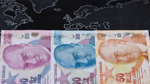 Januari 2021 Izmir Turkije Euro Turkse Lire Dollarfoto Foto Voor — Stockfoto