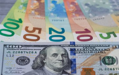 December 17, 2020. izmir, Turkey. photos of Turkish lira, euro and dollar. photo for news purposes.