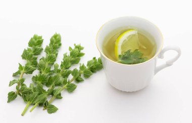 Doğal bitki çayları. kekik çayının fotoğrafları..